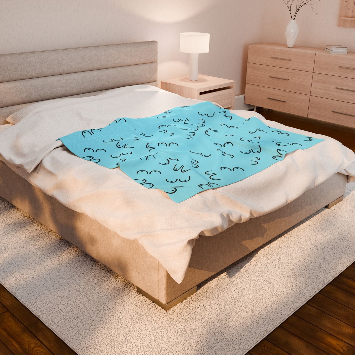 Velveteen Plush Boobie Blanket
