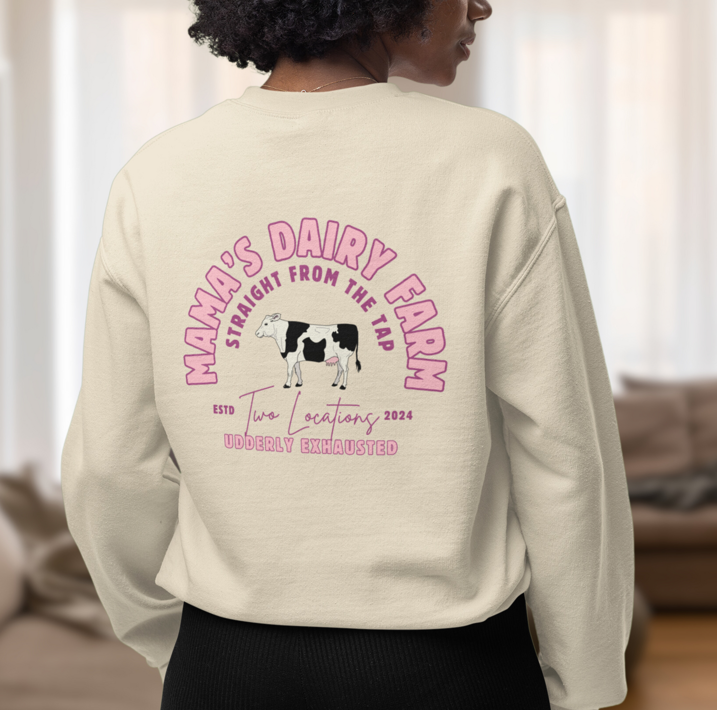 Mama’s Dairy Farm Breastfeeding Mama Crewneck
