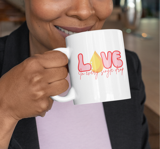 Love in Every Drop Valentine's Day 11oz Ceramic Mug