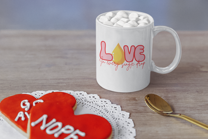 Love in Every Drop Valentine's Day 11oz Ceramic Mug