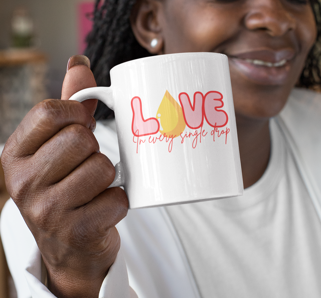 Love in Every Drop Valentine's Day 11oz Ceramic Mug