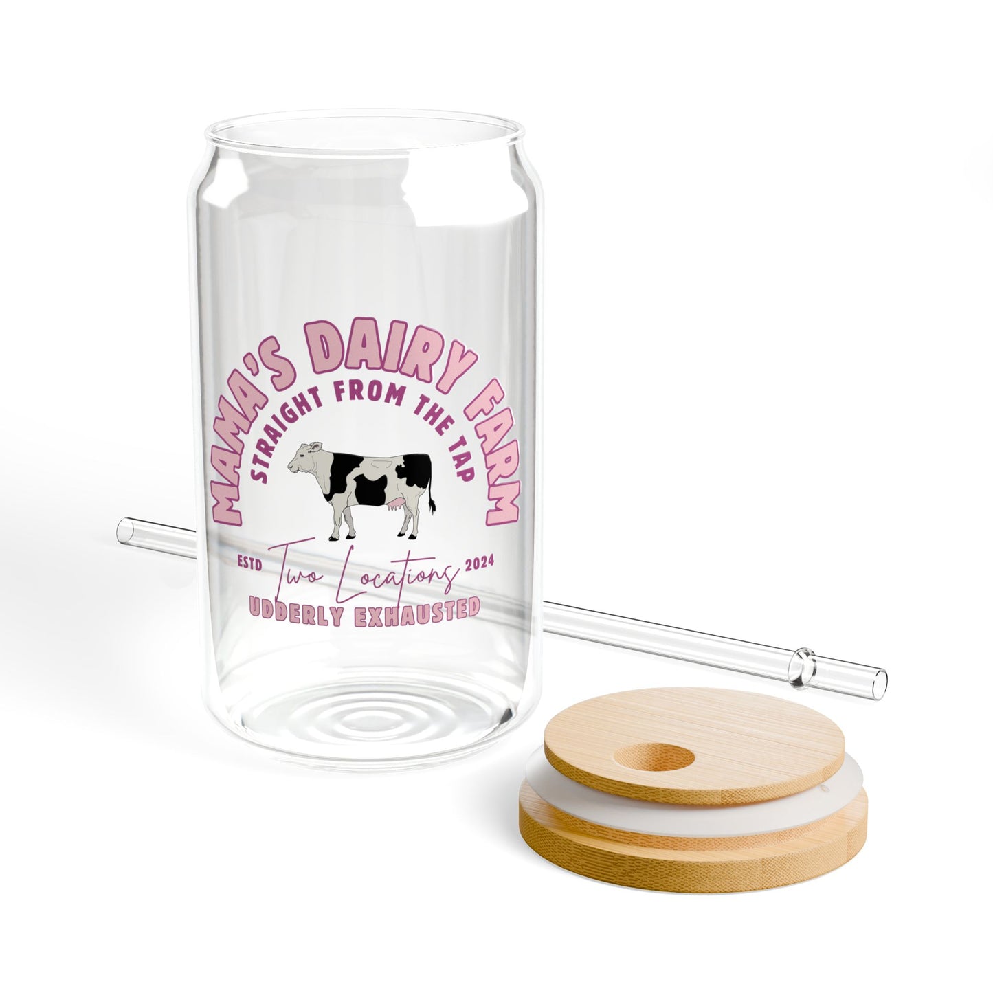 Mama’s Dairy Farm 16 oz Sipper Glass