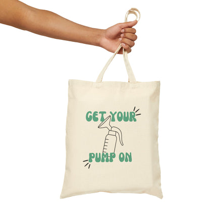 Get Your Pump On Cotton Canvas Tote Bag