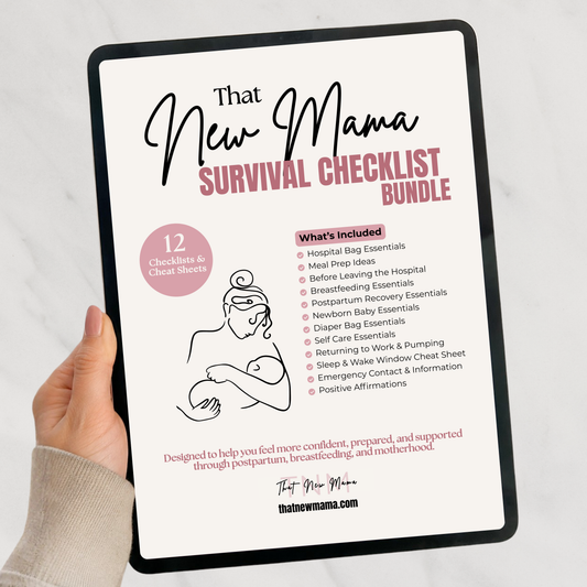 Digital That New Mama Survival Checklist Bundle