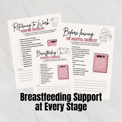 Digital That New Mama Survival Checklist Bundle