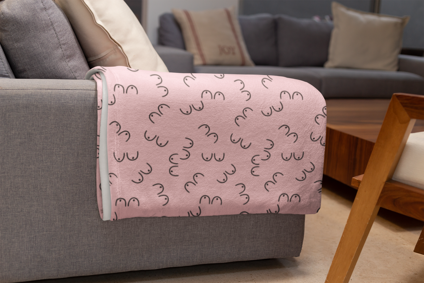 Velveteen Plush Boobie Blanket