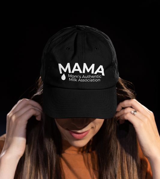 Embroidered MAMA: Mom’s Authentic Milk Association Hat