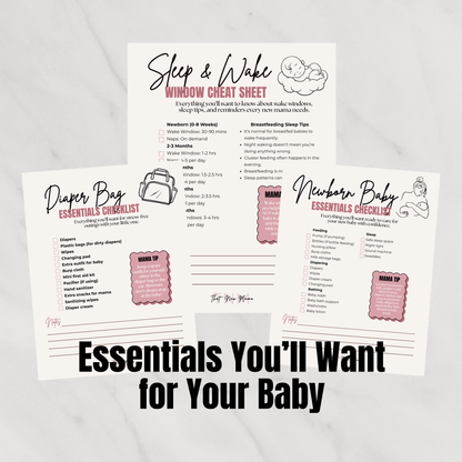 Digital That New Mama Survival Checklist Bundle