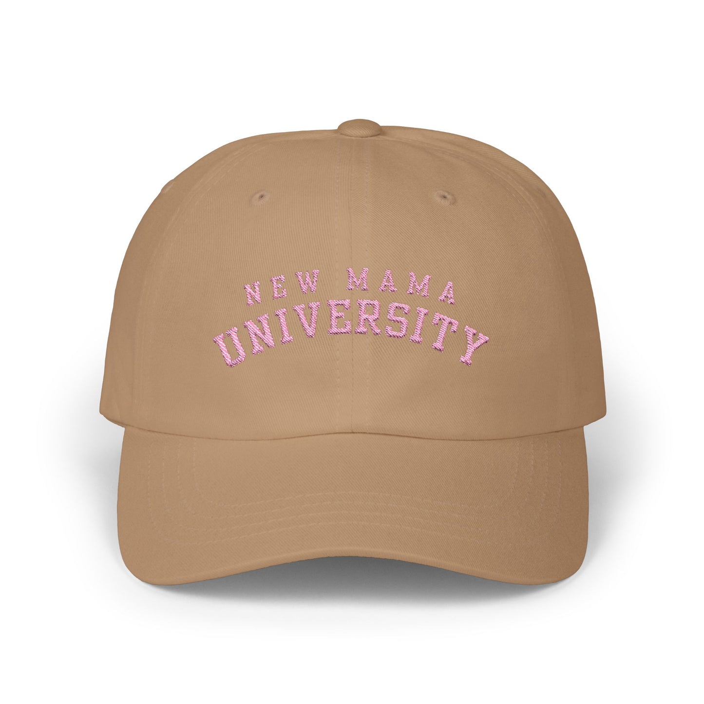 Embroidered New Mama University Mama Hat