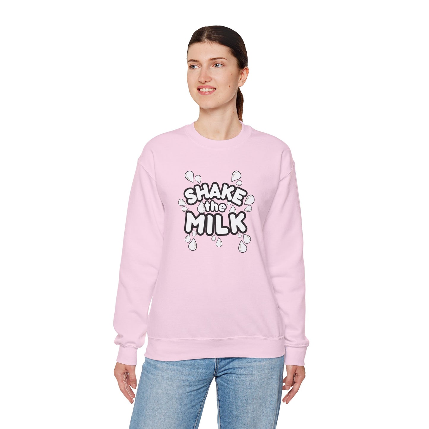 Mama Roberts Shake the Milk Breastfeeding Mama Crewneck