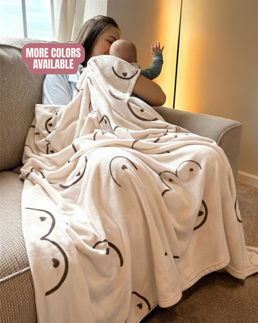 PRE-ORDER The Boobie Blanket™ Breastfeeding Plush Throw
