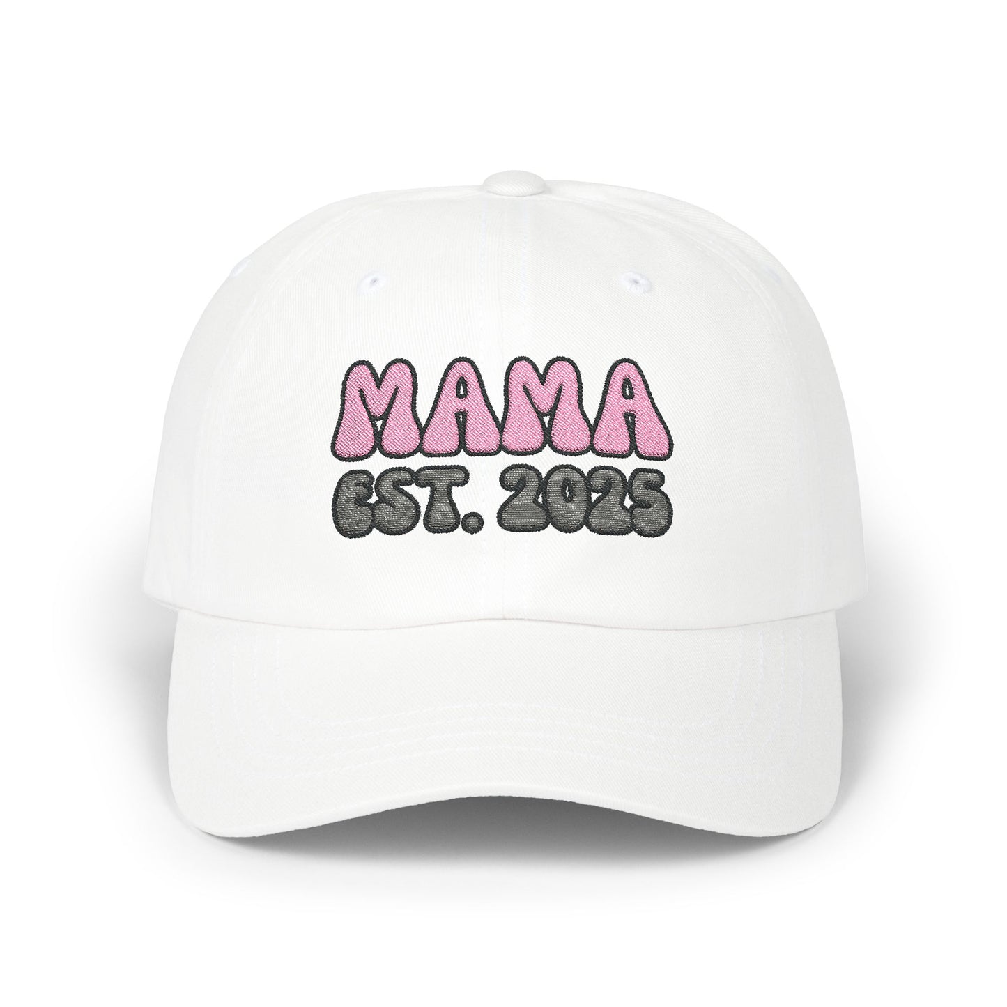 Embroidered Mama Est. 2025 Mama Hat