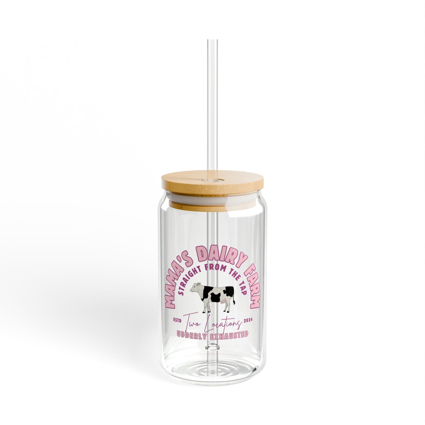 Mama’s Dairy Farm 16 oz Sipper Glass