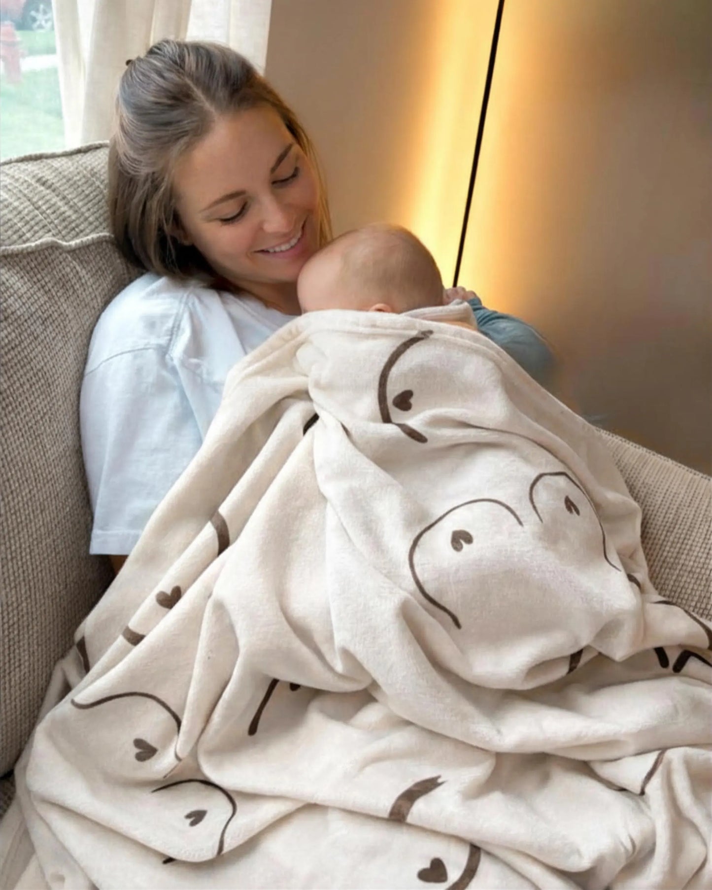 The Boobie Blanket™ Breastfeeding Plush Throw