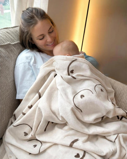 The Boobie Blanket™ Breastfeeding Plush Throw
