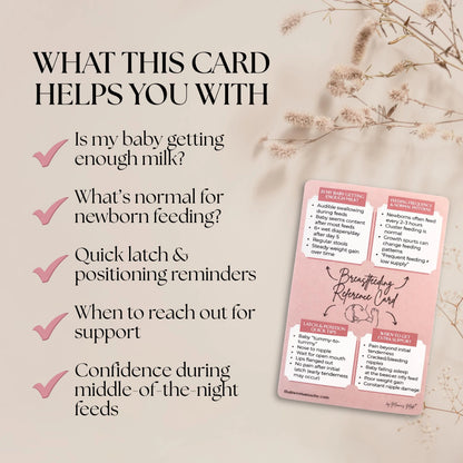 Breastfeeding Quick Reference Card