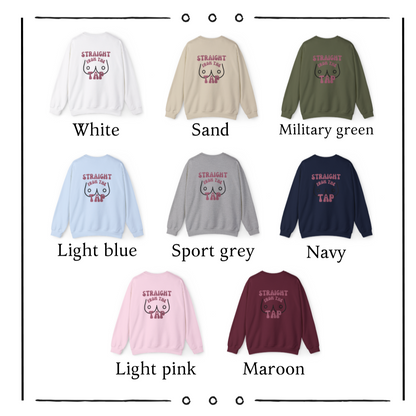 Straight From the Tap Breastfeeding Mama Crewneck
