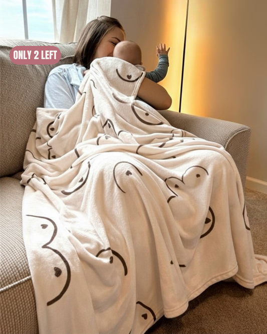 The Boobie Blanket™ Breastfeeding Plush Throw