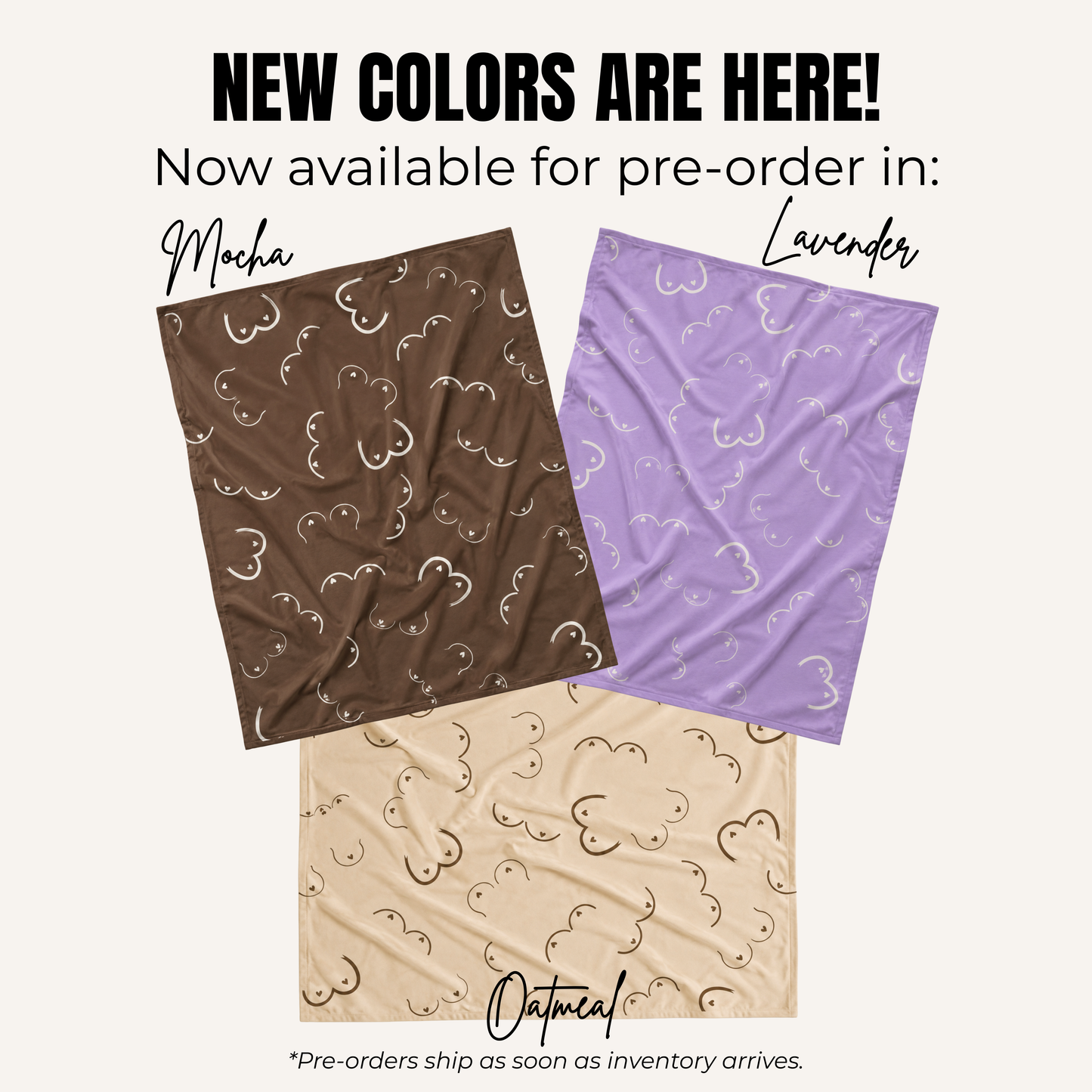 PRE-ORDER The Boobie Blanket™ Breastfeeding Plush Throw