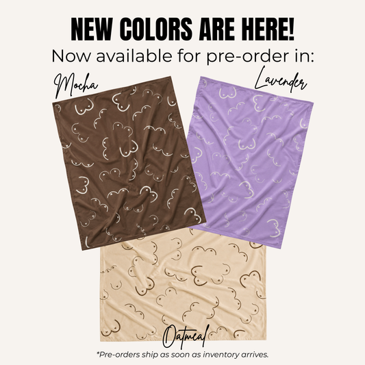 PRE-ORDER The Boobie Blanket™ Breastfeeding Plush Throw