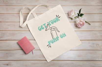 Get Your Pump On Cotton Canvas Tote Bag