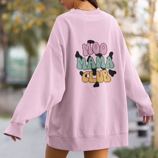 Moo Mama Club Breastfeeding Mama Crewneck