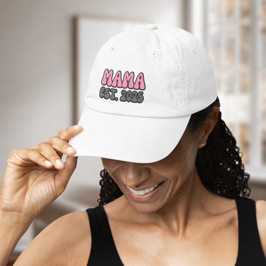 Embroidered Mama Est. 2025 Mama Hat