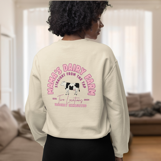 Mama’s Dairy Farm Breastfeeding Mama Crewneck