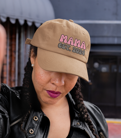 Embroidered Mama Est. 2024 Mama Hat