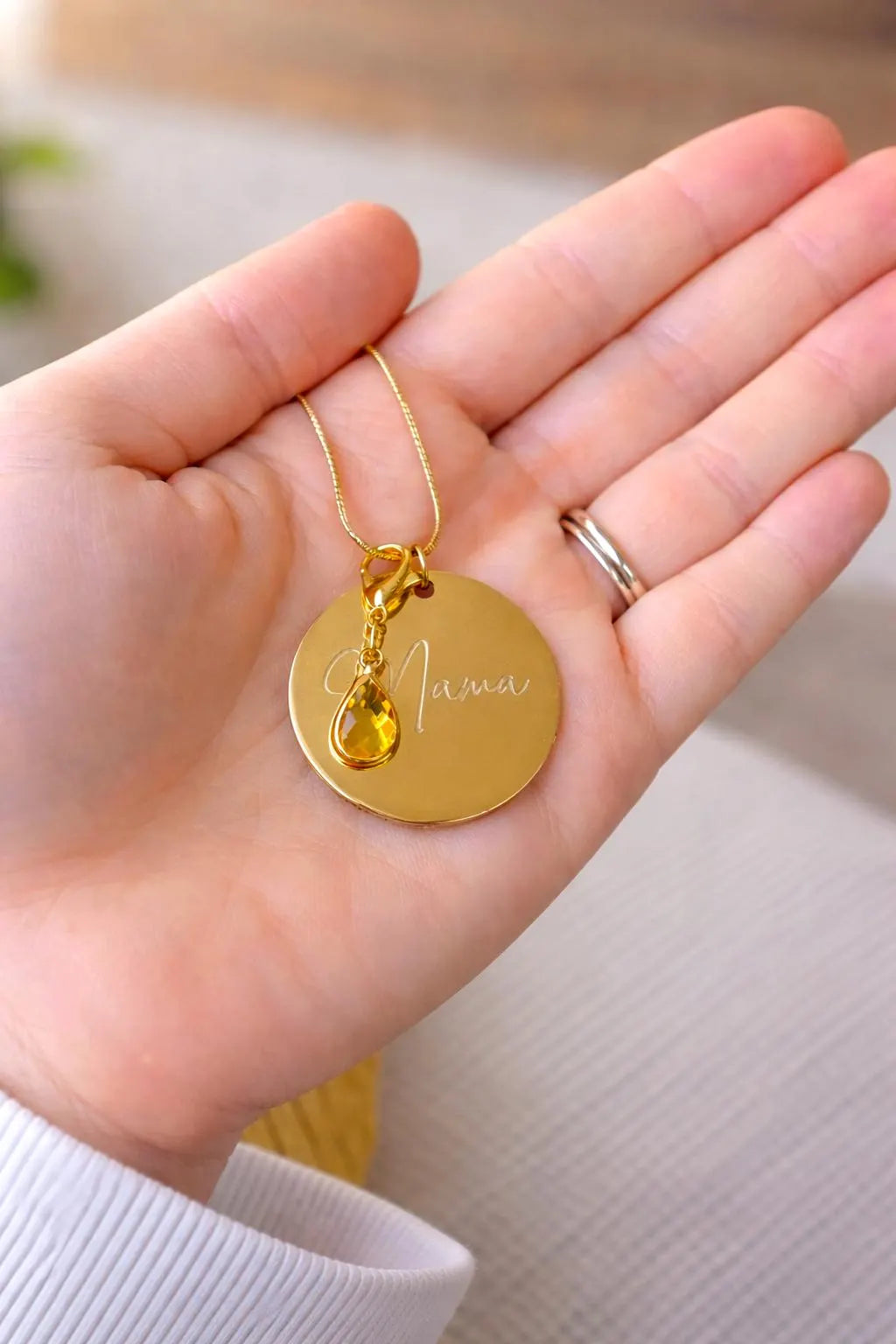 Liquid Gold Drop Side-Reminder Charm