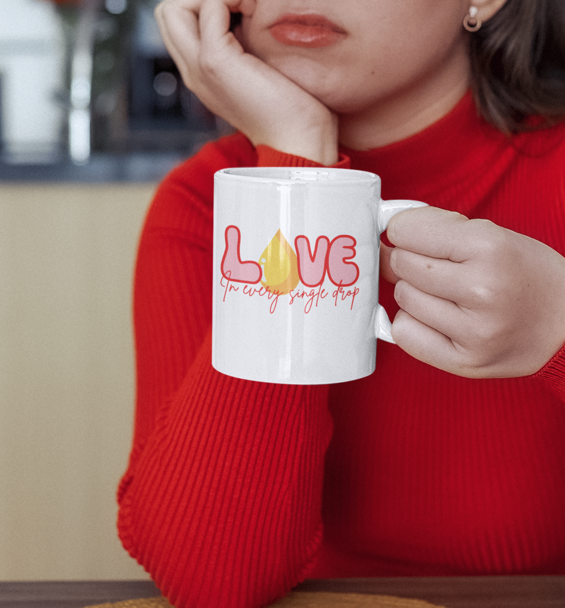 Love in Every Drop Valentine's Day 11oz Ceramic Mug